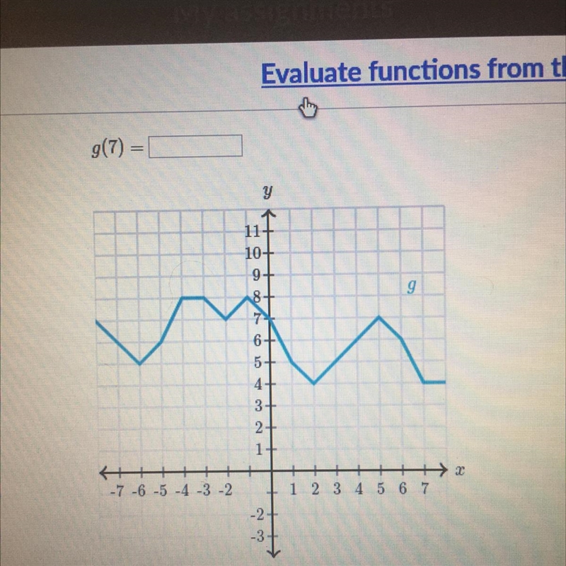 ANSWER URGENTLY !! g(7) =-example-1