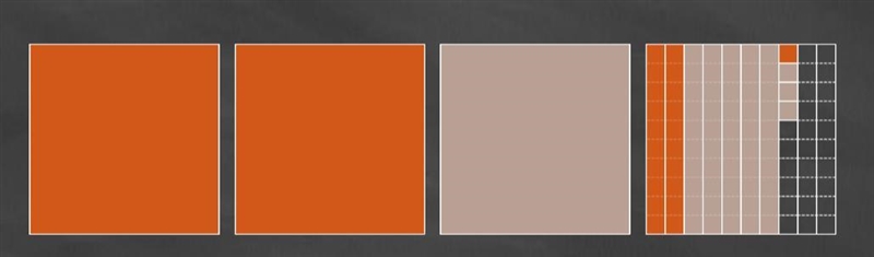 The Large square represents one whole. 3.74 - 1.53 = ?-example-1