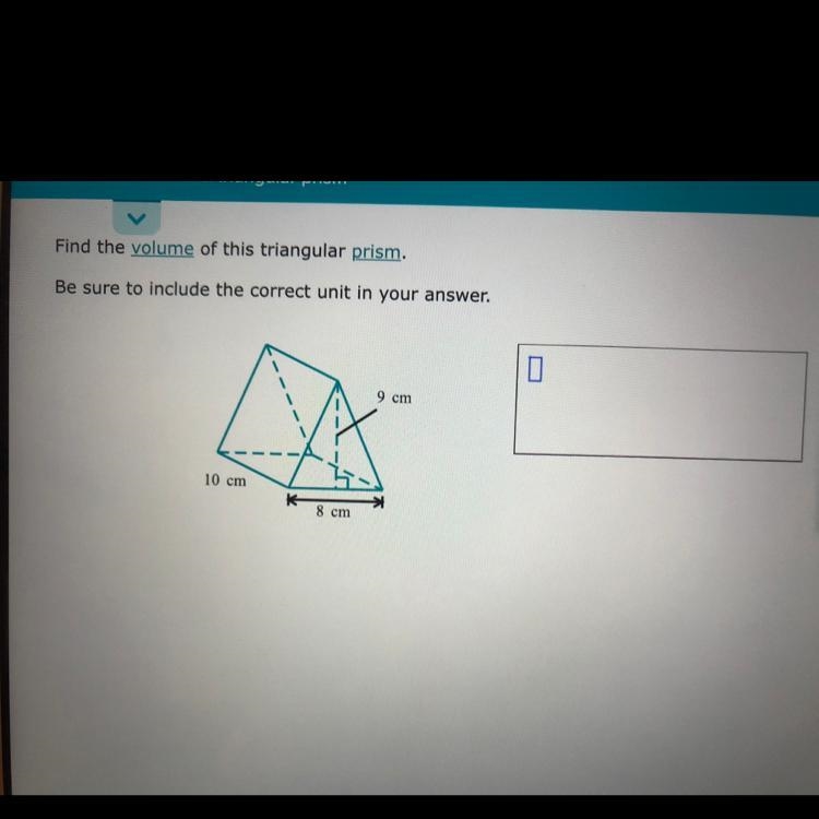 Find the volume of this triangular prism. NO LINKS-example-1