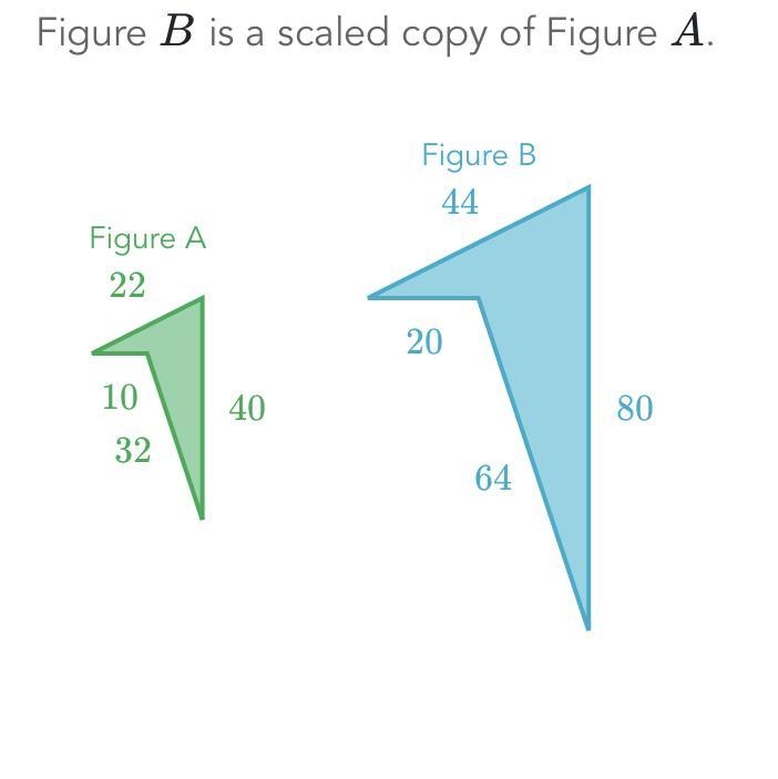 What is the scale factor from figure a to figure b-example-1