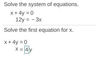 Solve the equation for x , x + 4y = 0-example-1