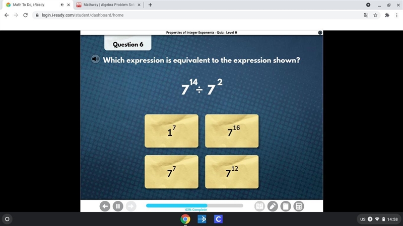 Exponent shown below-example-1