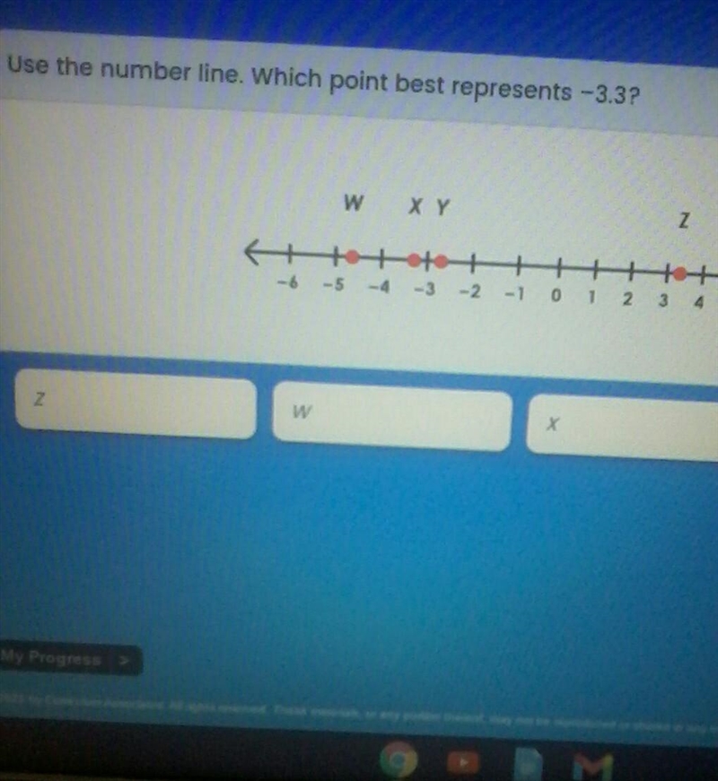 I need to know what the answer is? is it x,y,z,or w?​-example-1