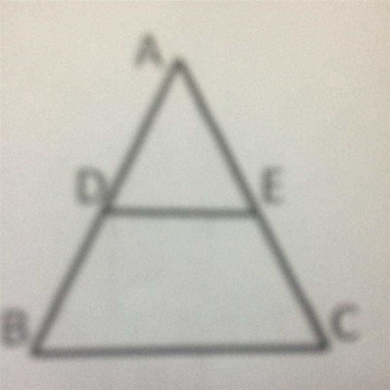 From the above given figure, DE parallel to BC. if AD = 3cm, DB = 4cm and BC = 14cm-example-1