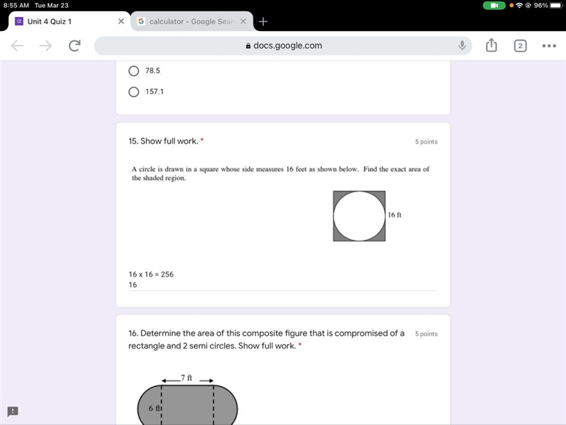 For the circle do I find the circumference or area? That’s all.-example-1