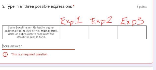 Please help. Give all 3 expressions.-example-1