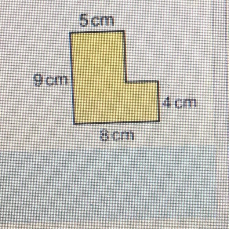 Find the perimeter and area of this shape-example-1