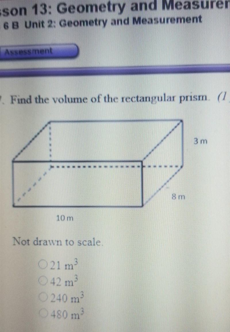 17. Find the volume of the rectangular prism. (1p Not drawn to scale.​-example-1