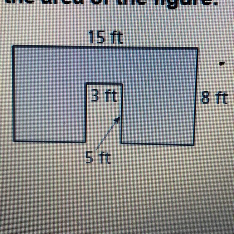 Find the area of the figure.-example-1