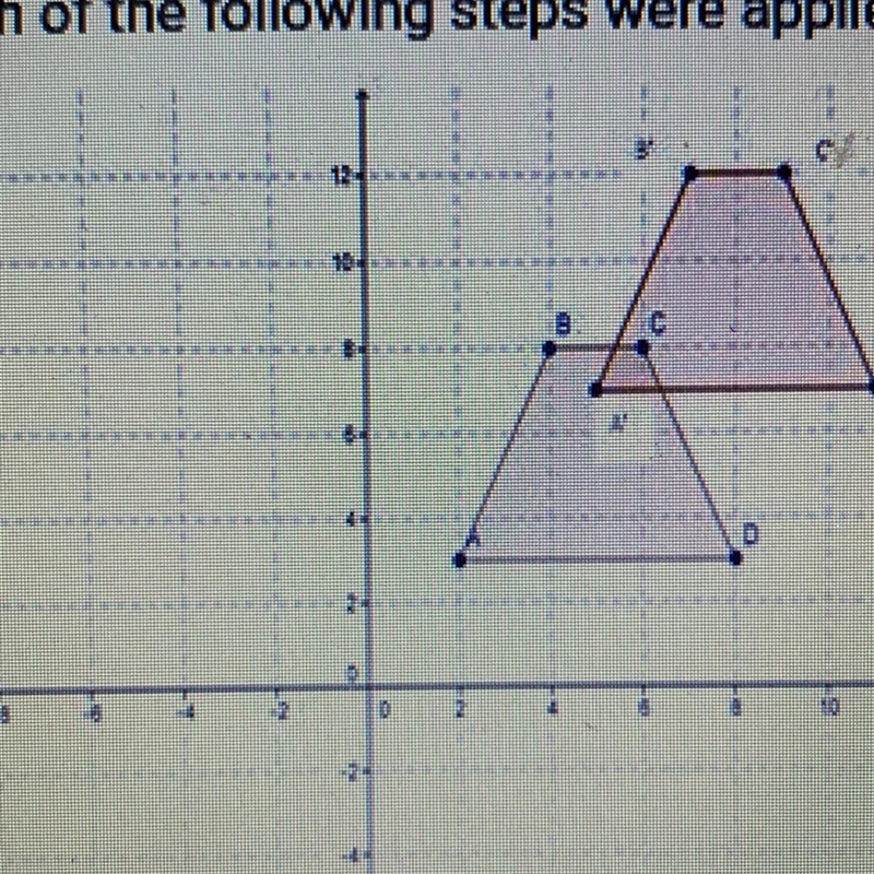 Which of the following steps were applied to ABCD to obtain A'B'C'D'?-example-1