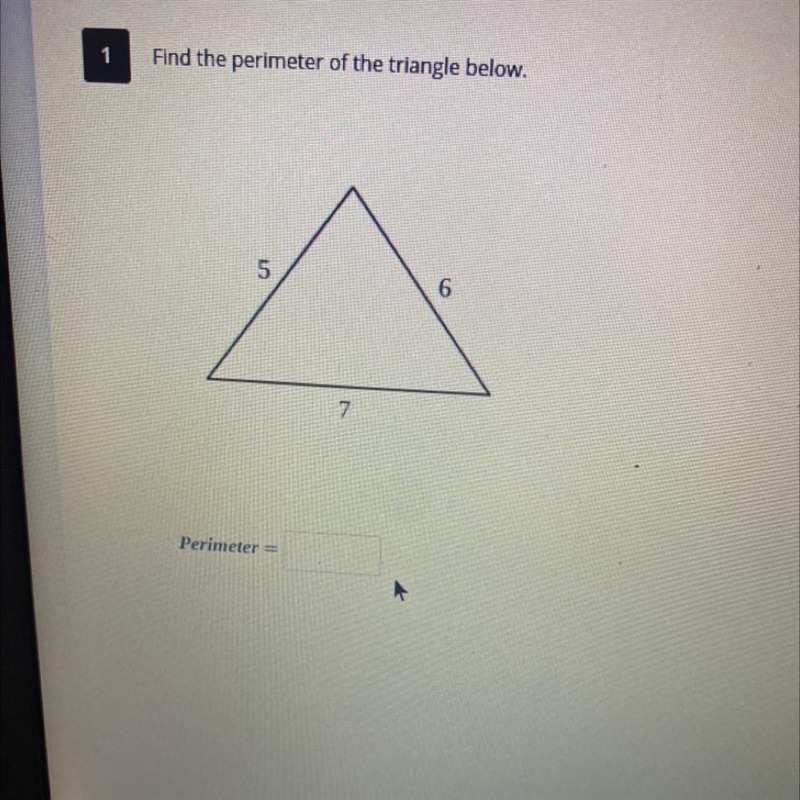 Find the perimeter of the triangle below-example-1