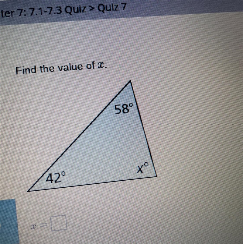 Find the value of x:)-example-1