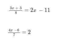 Solve The Two Equations for x.-example-1