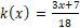 Which function is the inverse of h(x) = 18x+7/3 ? Question 10 options-example-3