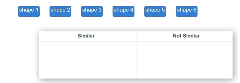 Drag each shape to the correct category. Identify which shapes are similar to shape-example-2