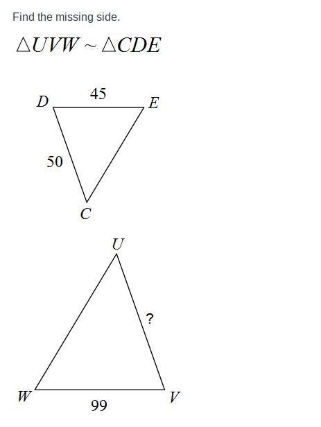 Find the missing side-example-1