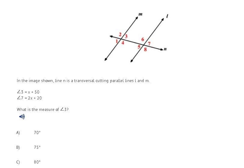 HELPPPPP! In the image shown, line n is a transversal cutting parallel lines l and-example-1