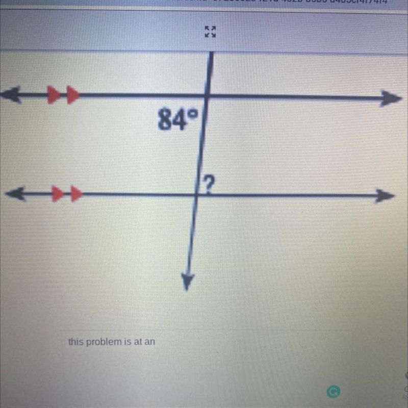 Angle measurements 84 degree help find out what’s the other side degree-example-1