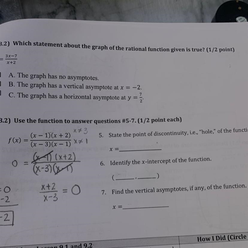 Use the function to answer questions #5-7. please help with both-example-1