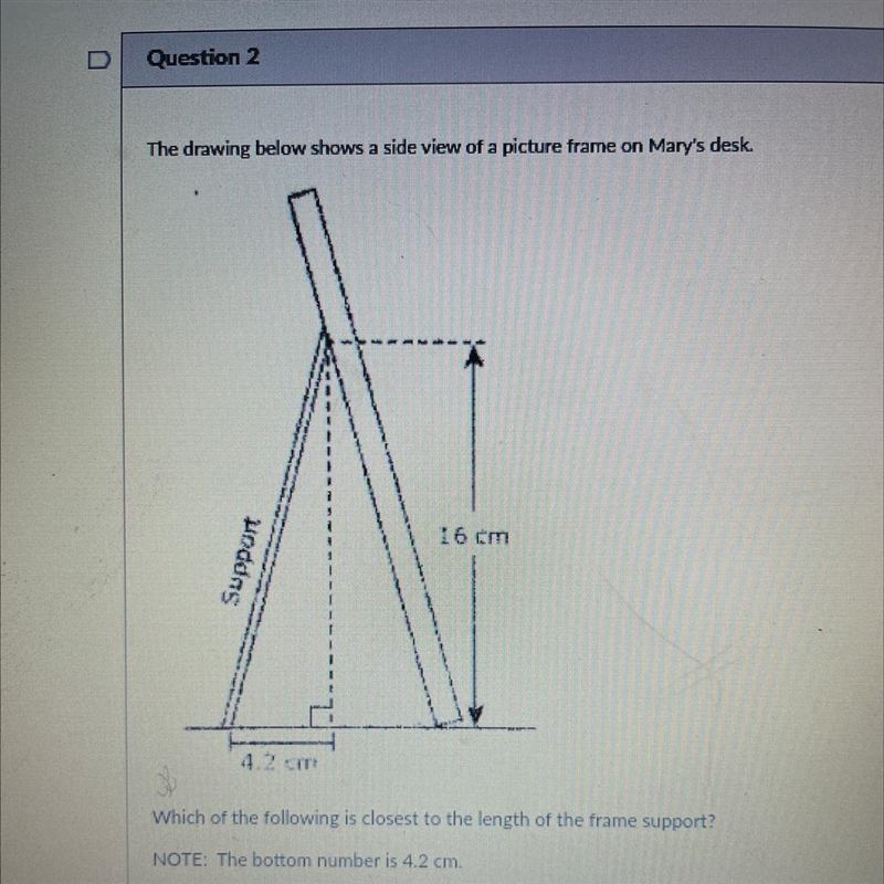 Help ASAP 15 points A 20cm B 15cm C 12 D 17-example-1