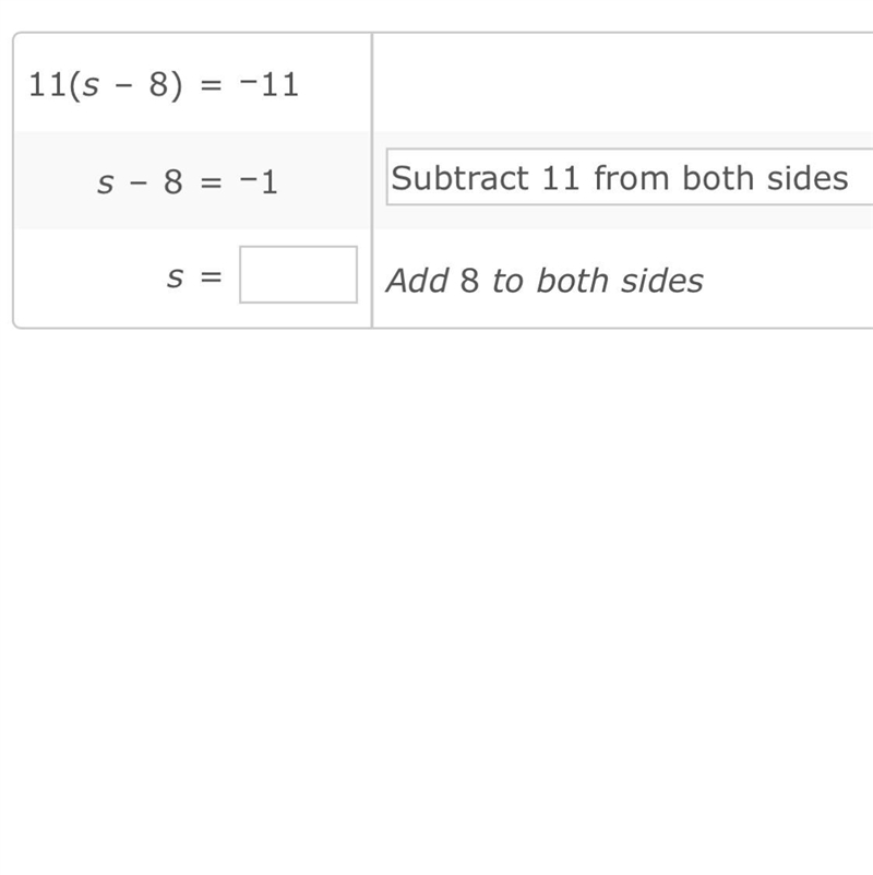 11(5-8=-11 5-8=-1. S=-example-1