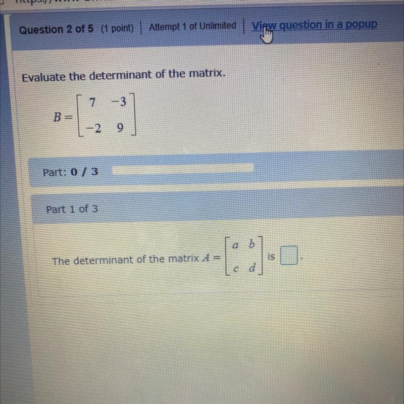 The determinant of the matrix-example-1