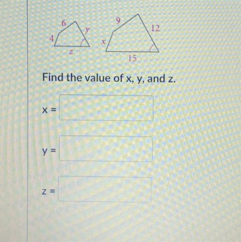 Find the value of X, Y, Z-example-1