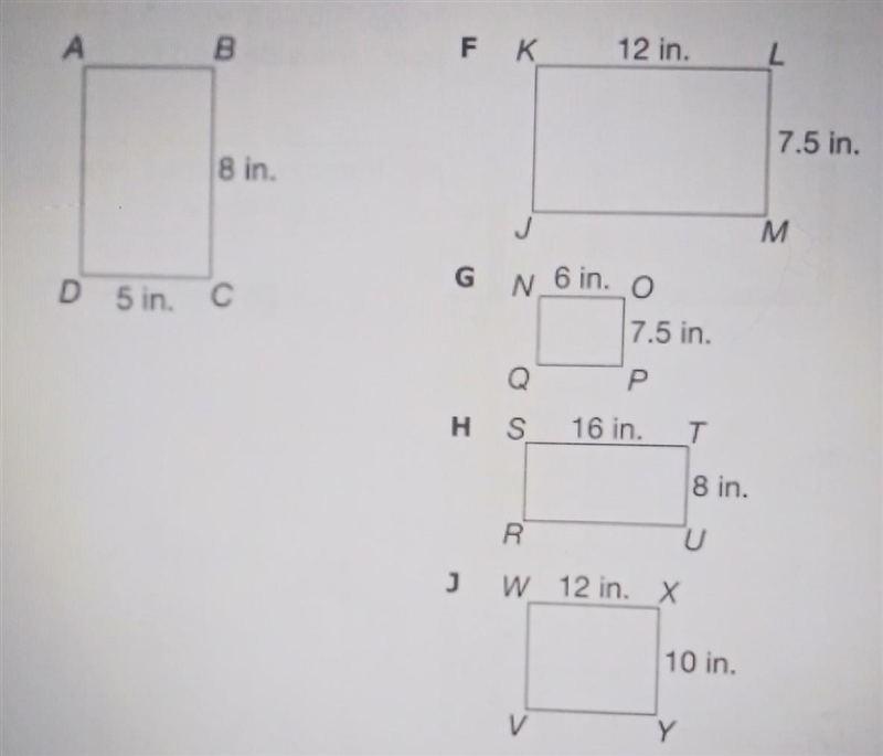 Which rectangle is similar to rectangle ABCD​-example-1