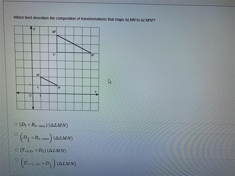 What describes the composition of the transformations-example-1