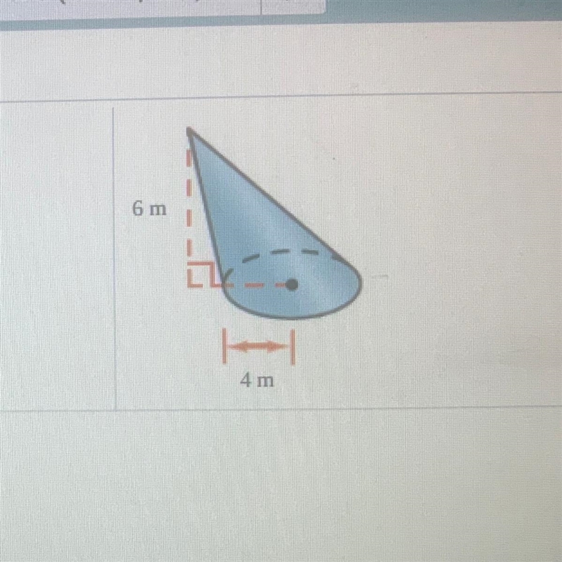 Find the volume of the cone-example-1