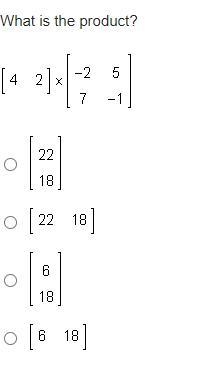 What is the product? [4 2] x [-2 5 7 -1]-example-1