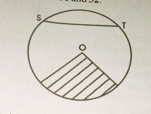 1. What name is given to the shaded region? a. sector b. segment c. arc d. radii 2. The-example-1