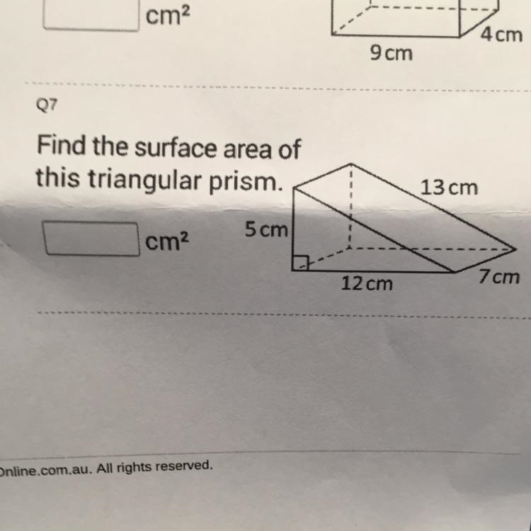 Find the surface of this triangular prism please-example-1