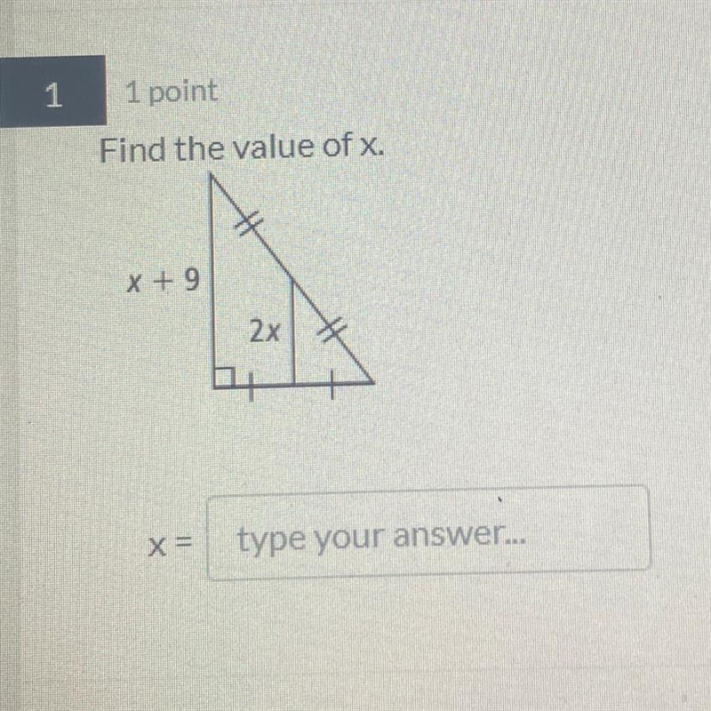 Help me out! Find the value of x angle theorems part 3 triangle-example-1