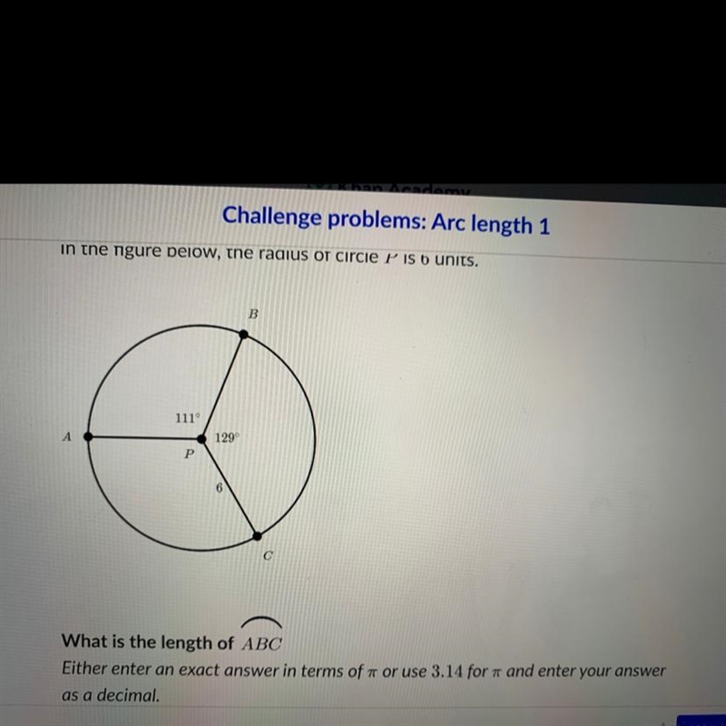 What is the length of ABC-example-1