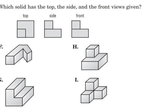 Which solid has the top, side, and front views given please help me I’m In an exam-example-1