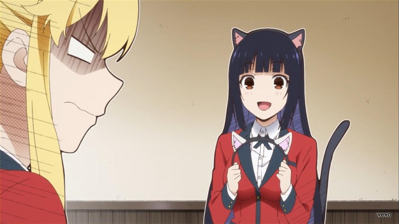 How do you do Probability? This is a rare video of Yumeko in cat ears (real)(Kakegurui-example-1