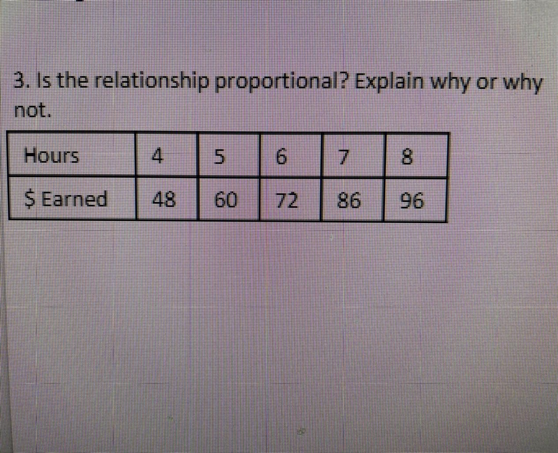 Is the relationship proportional? Explain why or why not.-example-1