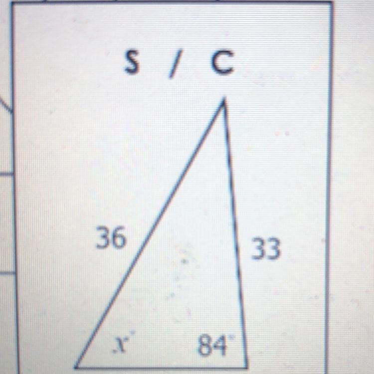 Can someone plz help me find the missing side using sin or cos and rounding it to-example-1