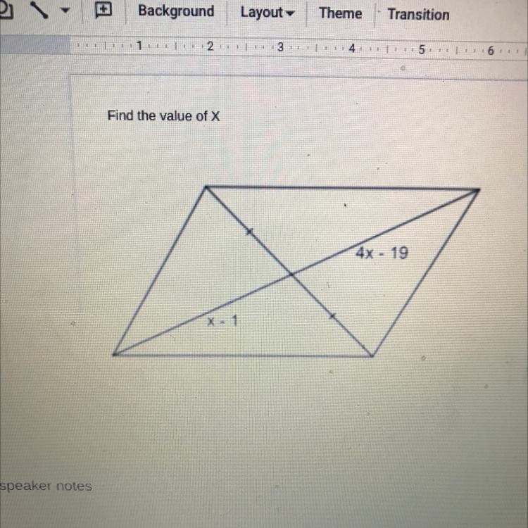 Find the value of X 4x - 19 X-1-example-1