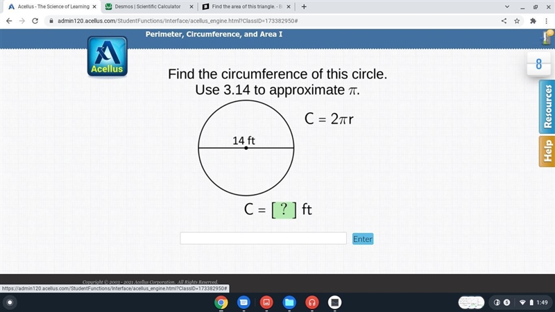 Find the circumference.-example-1