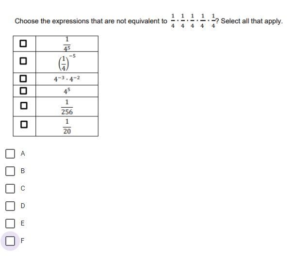 hello! can someone please help me find the ones that are NOT equivalent, I would greatly-example-1