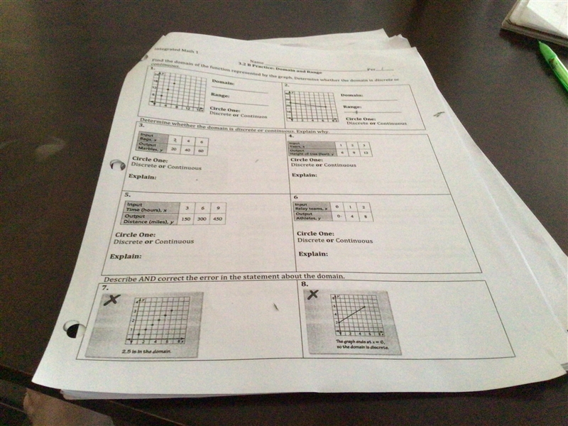 HELPPP Find the domain of the function represented by the graph. Determine whether-example-1