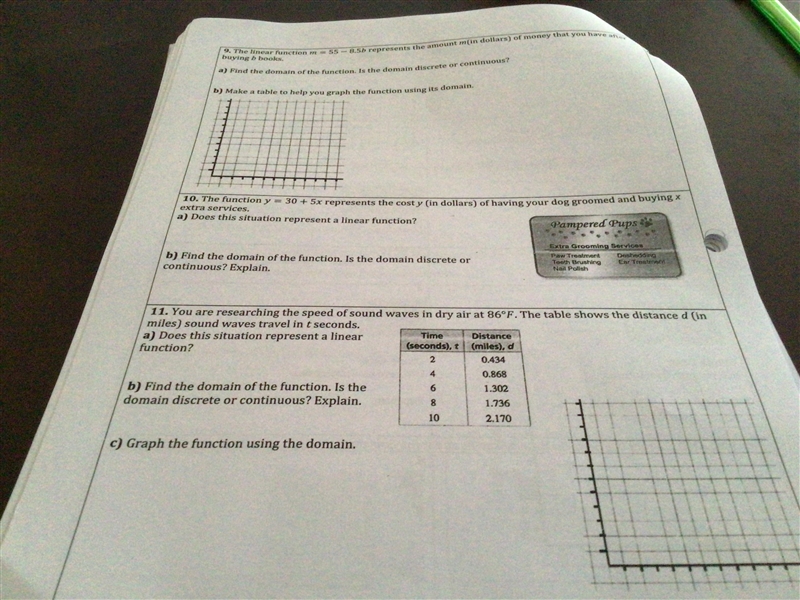 HELPPP Find the domain of the function represented by the graph. Determine whether-example-2