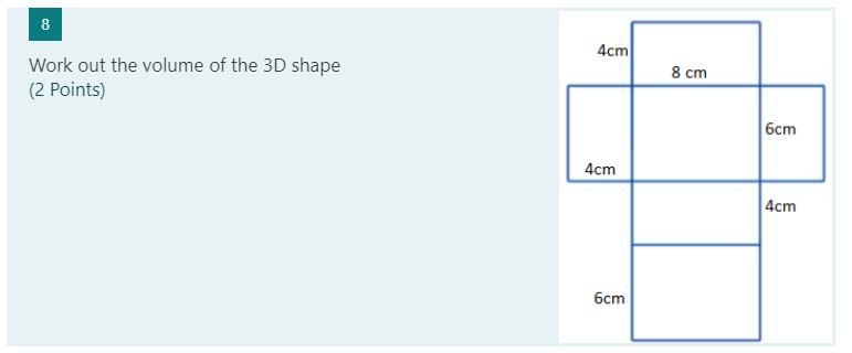 Work out the volume of the shape (With Explanation)-example-1