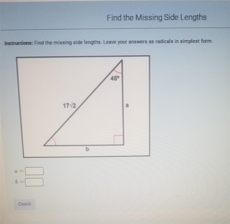 Find the missing side lengths​-example-1