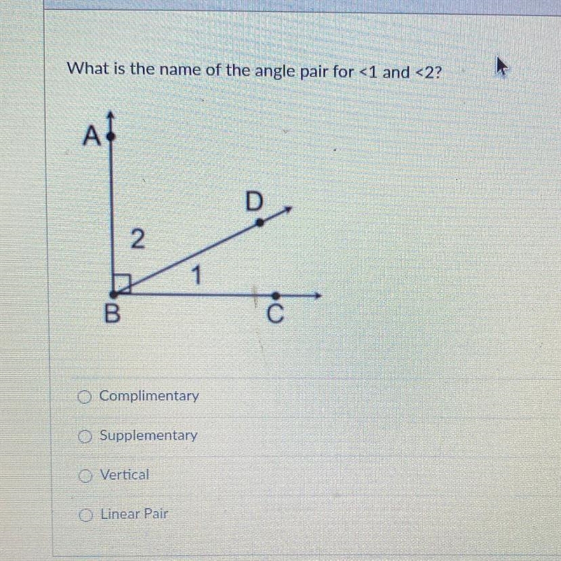 What is the name of the angle pair for <1 and <2?HELP-example-1