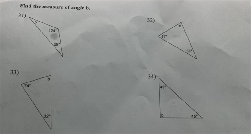 PLZZZZZZZ HELLPPPP MEEEE I HAVE A HEADACHE WITH THIS Find the measure of angle b.-example-1