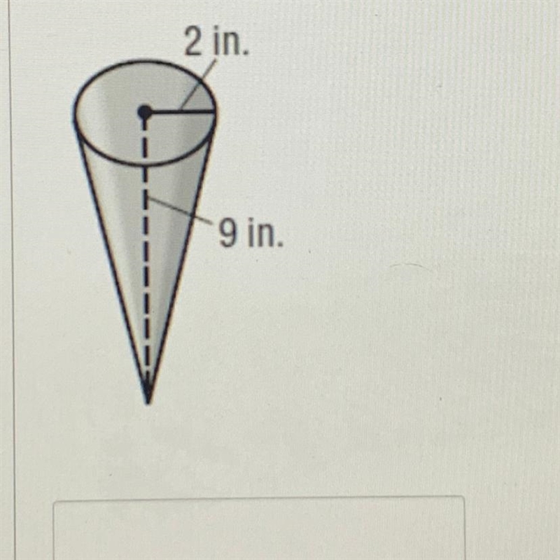 Find the volume. Round your answer to the nearest tenth and show your work-example-1