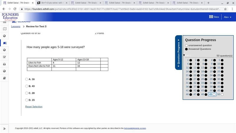 How many people ages 5-18 were surveyed?-example-1